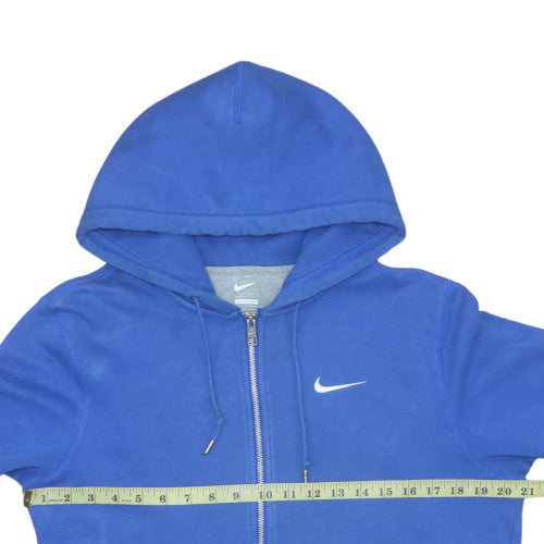 Nike Men's Blue Full Zip Hoodie Small Regular Fit Fleece