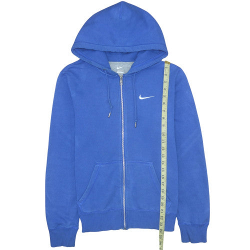 Nike Men's Blue Full Zip Hoodie Small Regular Fit Fleece
