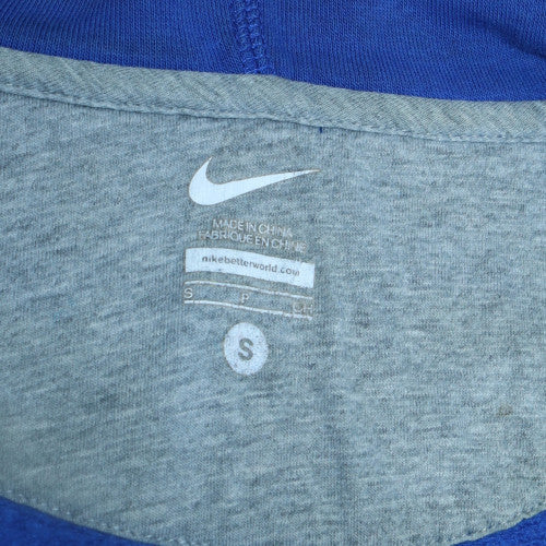 Nike Men's Blue Full Zip Hoodie Small Regular Fit Fleece