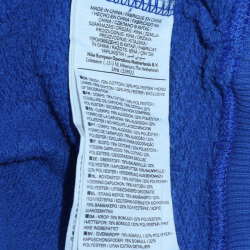 Nike Men's Blue Full Zip Hoodie Small Regular Fit Fleece