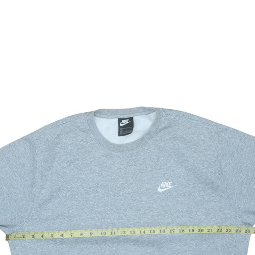 Nike Men's Grey Crew Neck Pullover Sweatshirt Size L