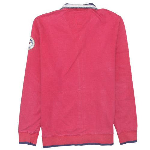 Napapijri Womens Pink XL Full Zip Collared Track Jacket