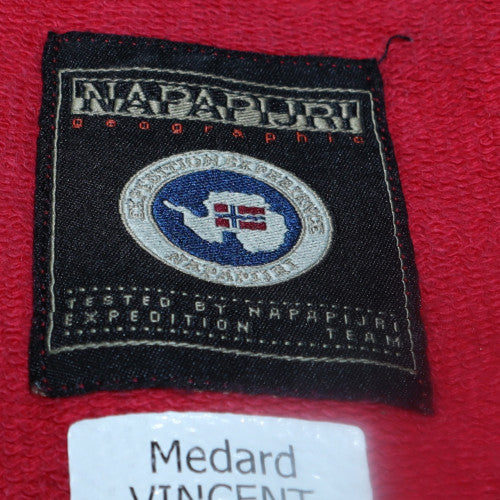 Napapijri Womens Pink XL Full Zip Collared Track Jacket