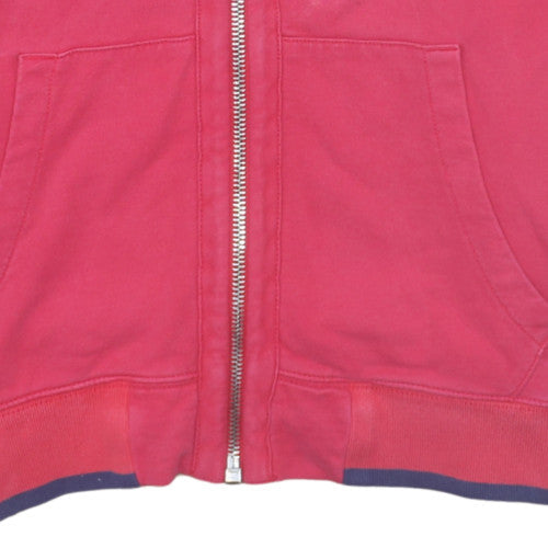 Napapijri Womens Pink XL Full Zip Collared Track Jacket