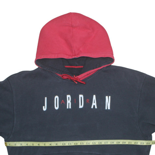 Jordan Mens Black and Red Pullover Hoodie Size L Sportswear