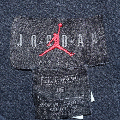 Jordan Mens Black and Red Pullover Hoodie Size L Sportswear