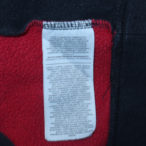 Jordan Mens Black and Red Pullover Hoodie Size L Sportswear