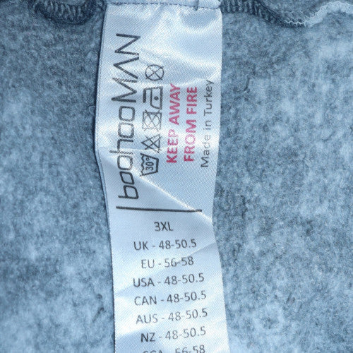 boohooMAN Men's Grey Tie-Dye Nevada Graphic Pullover Hoodie 3XL