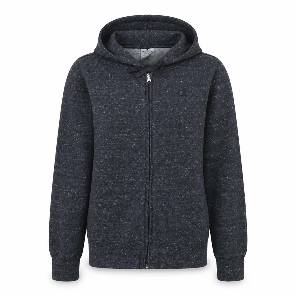 Champion Women’s Grey Full Zip Hoodie Large Cotton Blend Casual