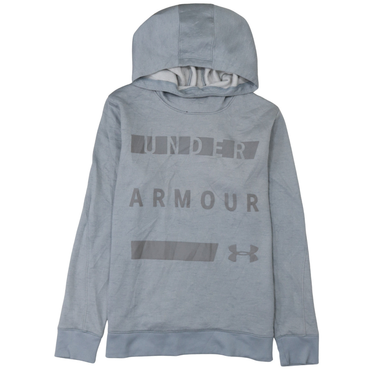 Under Armour Men’s Grey Pullover Hoodie M Sports Fleece Logo