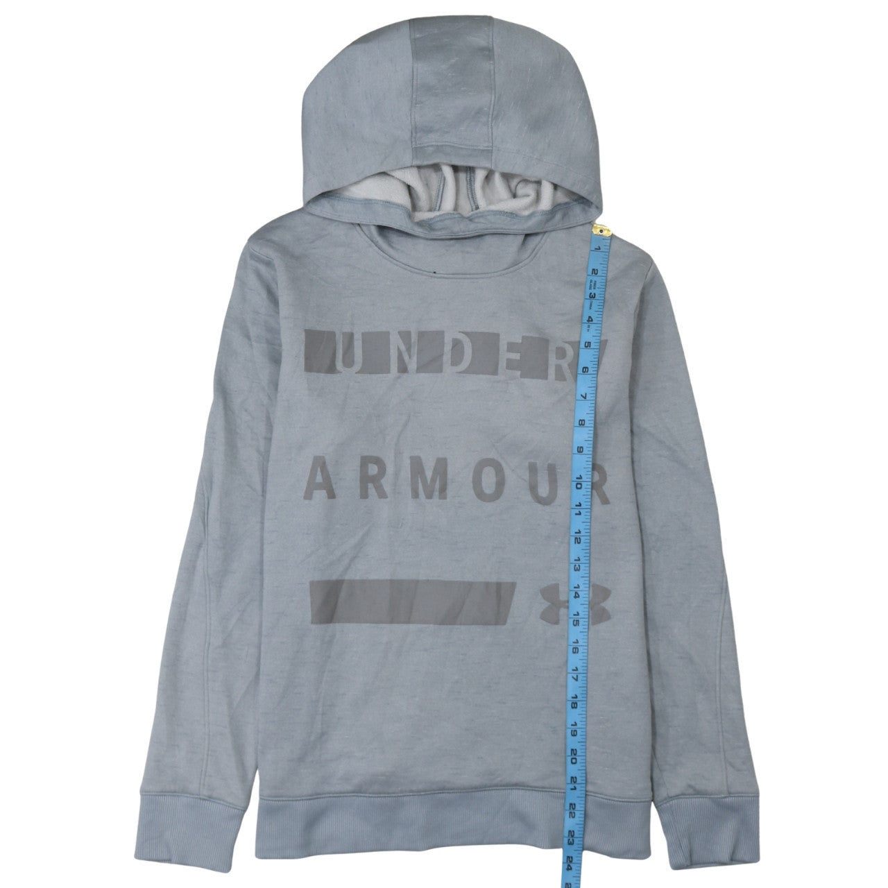 Under Armour Men’s Grey Pullover Hoodie M Sports Fleece Logo