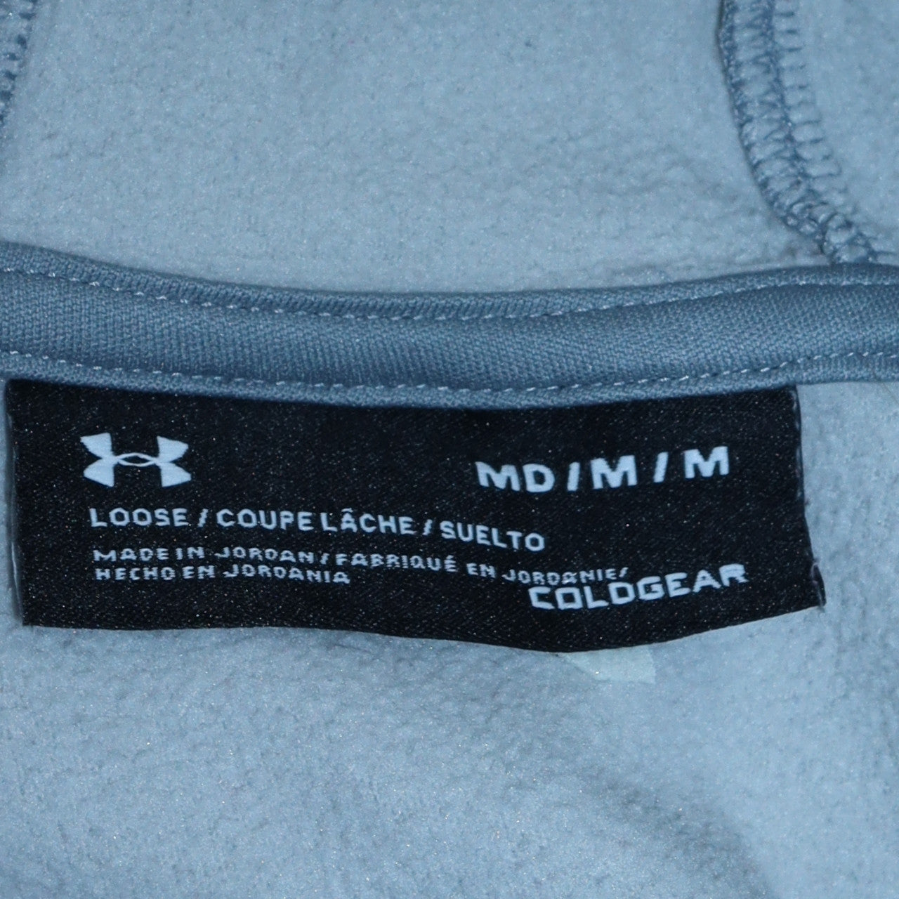 Under Armour Men’s Grey Pullover Hoodie M Sports Fleece Logo