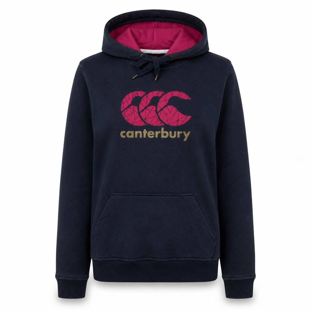 Canterbury Women's Navy Hoodie Size 12 Pullover Cotton Blend