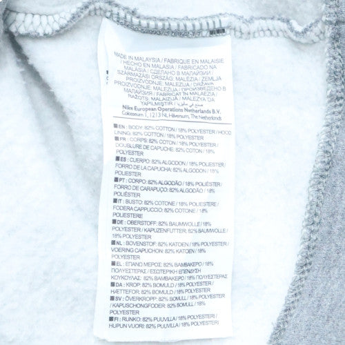 Nike Mens Grey Full Zip Hoodie M Fleece Lightweight