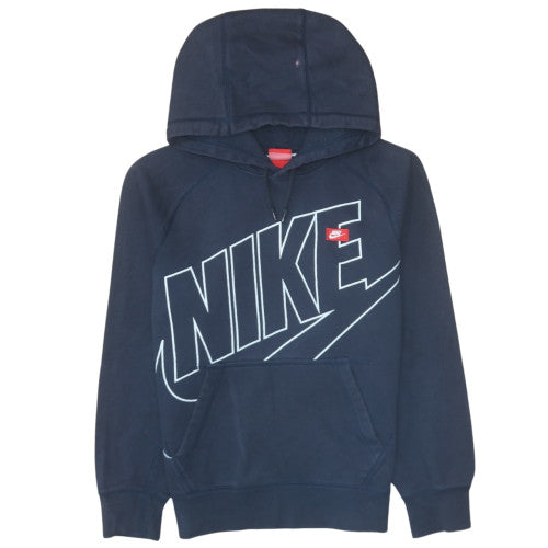 Nike Men's Blue Pullover Hoodie Small Fleece Graphic Sweatshirt