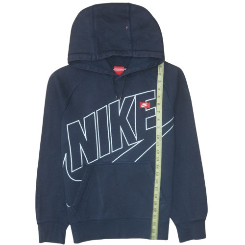Nike Men's Blue Pullover Hoodie Small Fleece Graphic Sweatshirt
