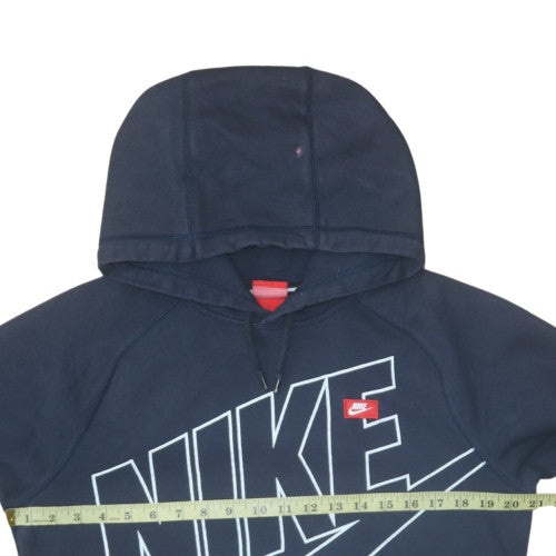 Nike Men's Blue Pullover Hoodie Small Fleece Graphic Sweatshirt