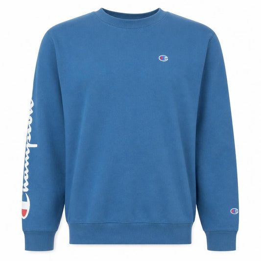 Champion Men's Blue Pullover Crew Neck Sweatshirt Size L