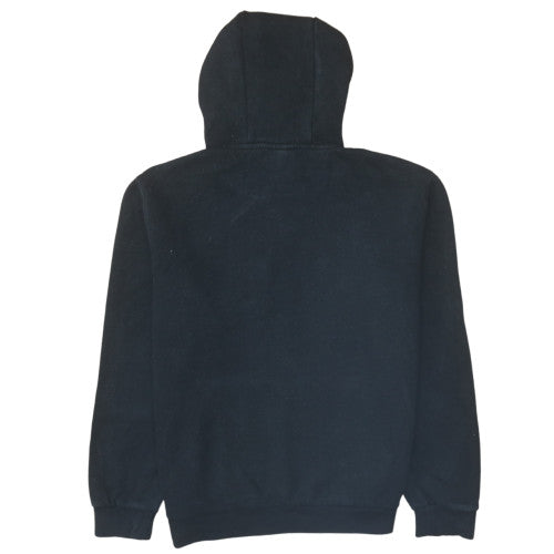 Ellesse Womens Black Pullover Hoodie UK 14 Cotton Blend Logo Sweatshirt