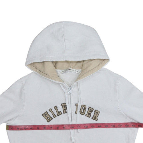 Tommy Hilfiger Men's White Full Zip Hoodie Size M