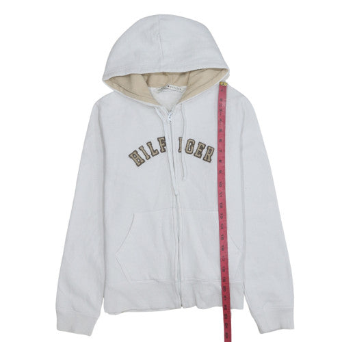 Tommy Hilfiger Men's White Full Zip Hoodie Size M