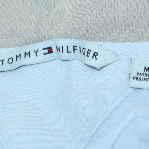 Tommy Hilfiger Men's White Full Zip Hoodie Size M