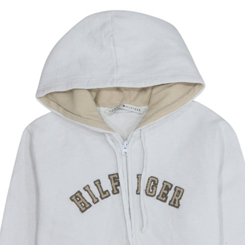 Tommy Hilfiger Men's White Full Zip Hoodie Size M