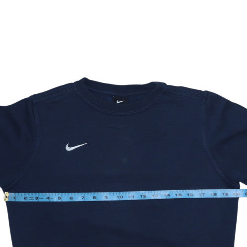 Nike Girls Blue 12-13 Years Pullover Fleece Sweatshirt