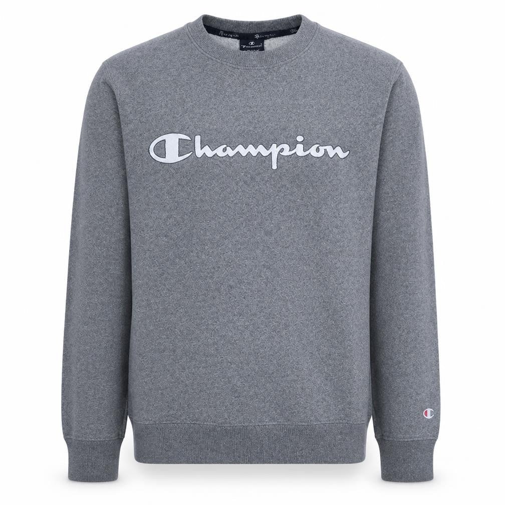 Champion Mens Grey Crew Neck Pullover Sweatshirt XS Classic Logo