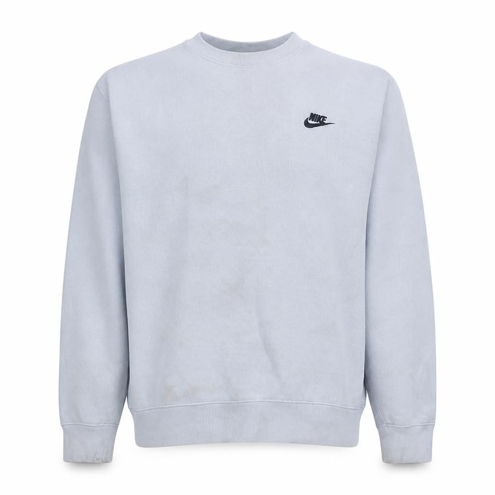 Nike Women’s Grey Cotton Blend Crew Neck Sweatshirt M