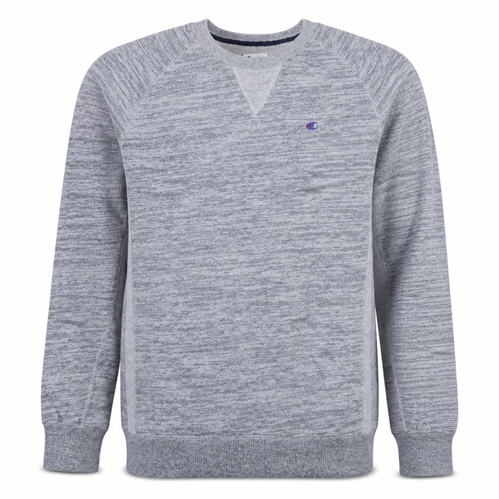Champion Men's Grey Crew Neck Pullover Sweatshirt Size L