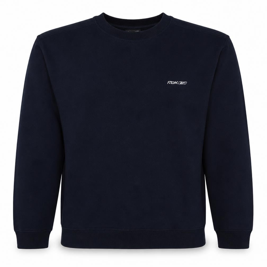Reebok Men's Blue Crew Neck Pullover Sweatshirt L Sports Style