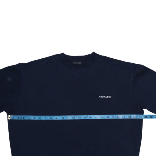 Reebok Men's Blue Crew Neck Pullover Sweatshirt L Sports Style