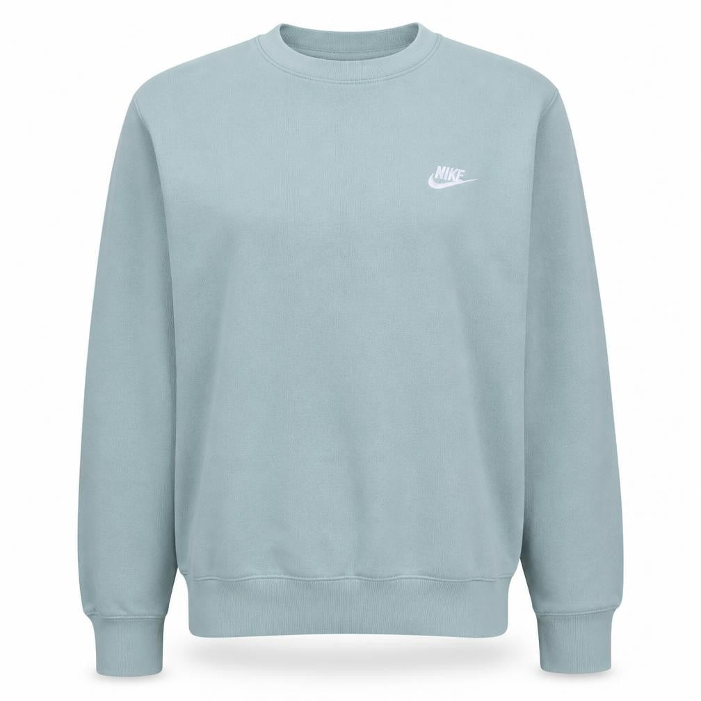 Nike Women’s Blue Small Pullover Sweatshirt Crew Neck Cotton Blend
