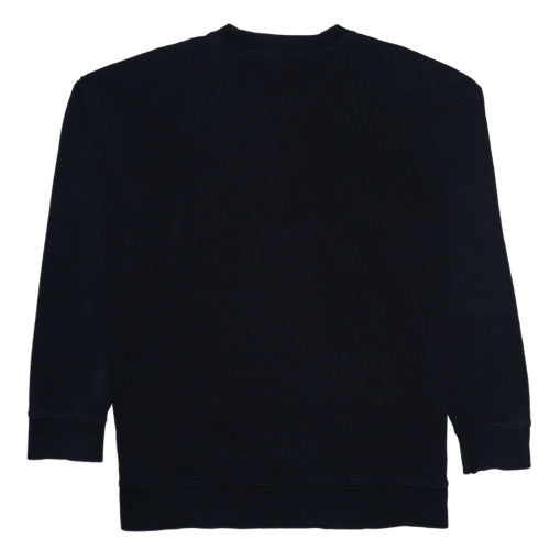 Adidas Womens Black Crew Neck Long Sleeve Sweatshirt Size 12