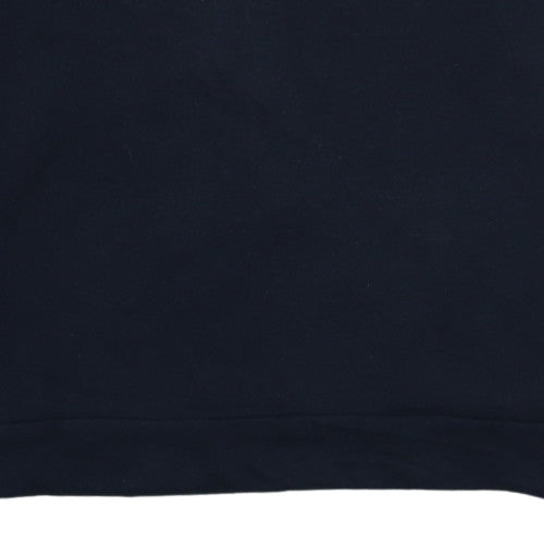 Adidas Men’s Black Small Crew Neck Pullover Sweatshirt with Logo