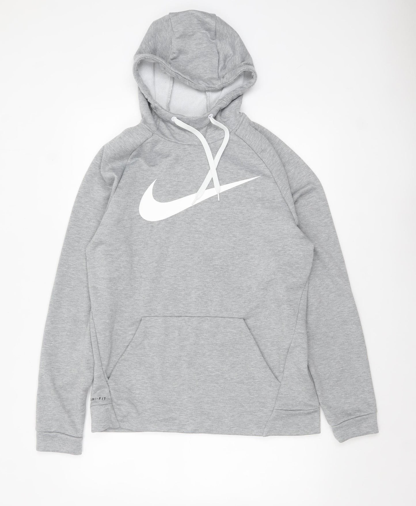 Nike Men's Grey Dri-FIT Pullover Hoodie M Sportswear