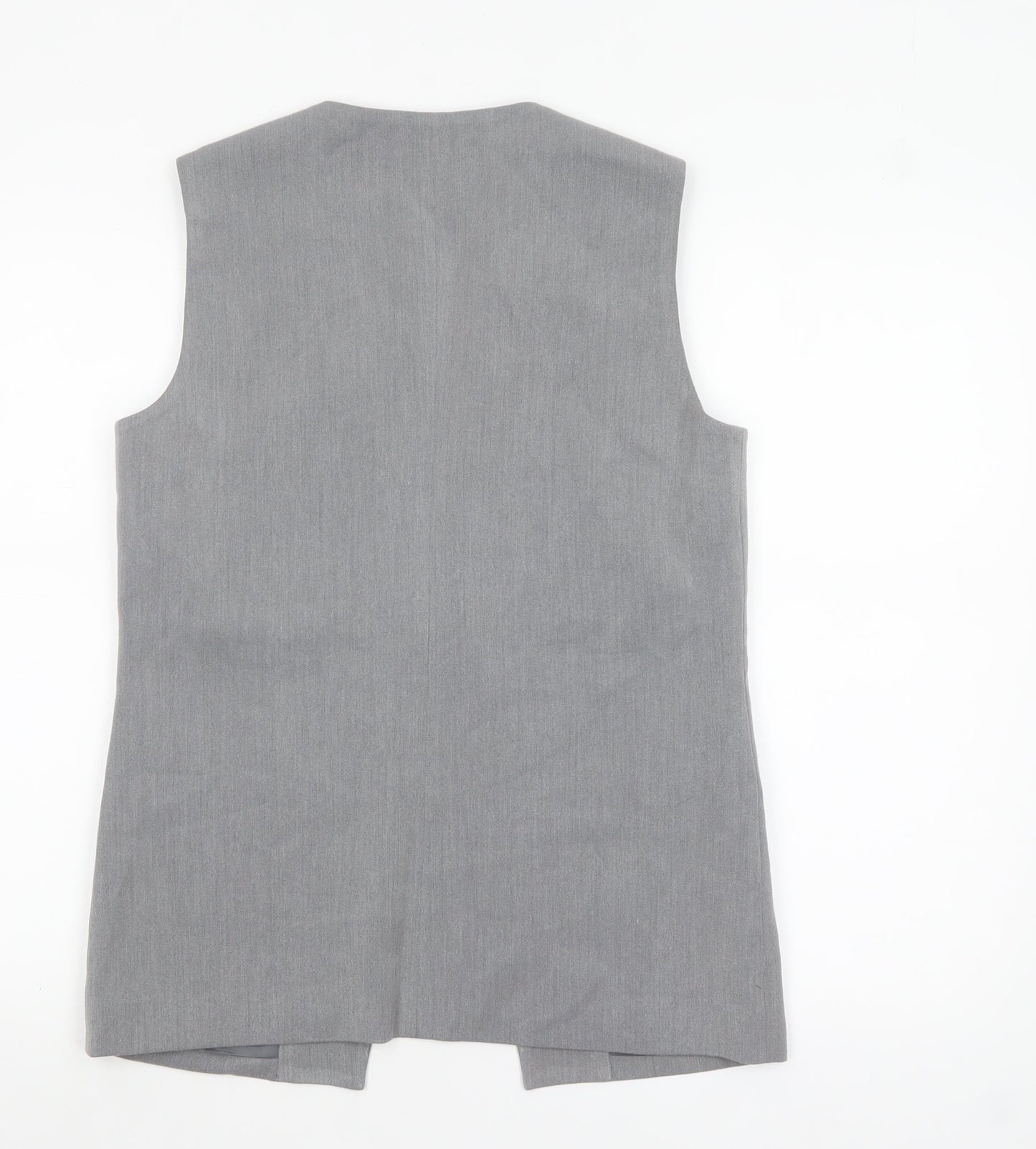 KAIIA Women Grey Suit Waistcoat UK 8 Single Button Tailored Vest