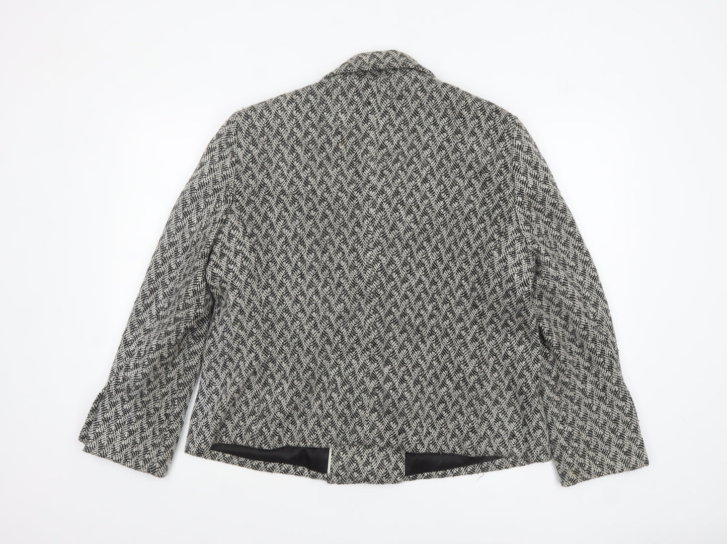 Marks and Spencer Women's Grey Wool Blend Pea Coat Size 22