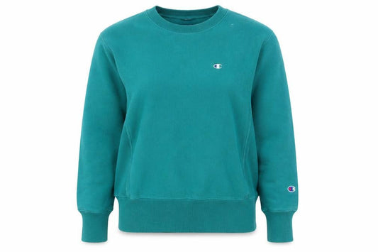Champion Womens Green Medium Reverse Weave Cotton Sweatshirt
