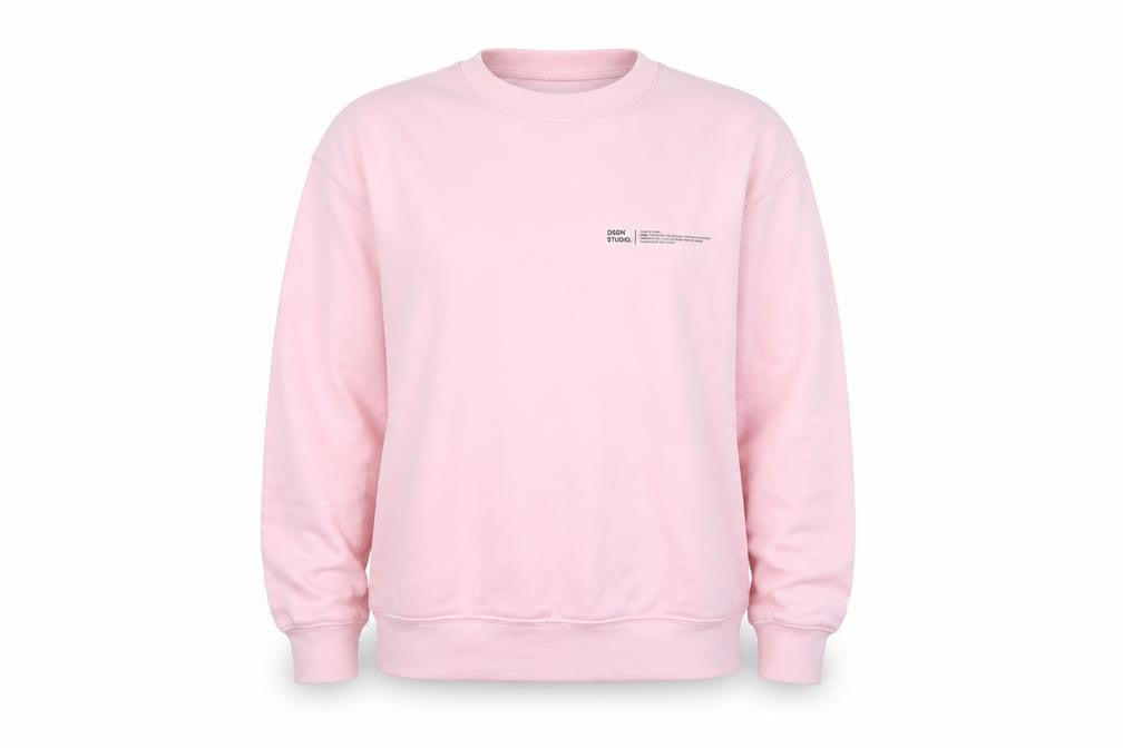 Boohoo Womens Pink Crew Neck Pullover Sweatshirt Size 8