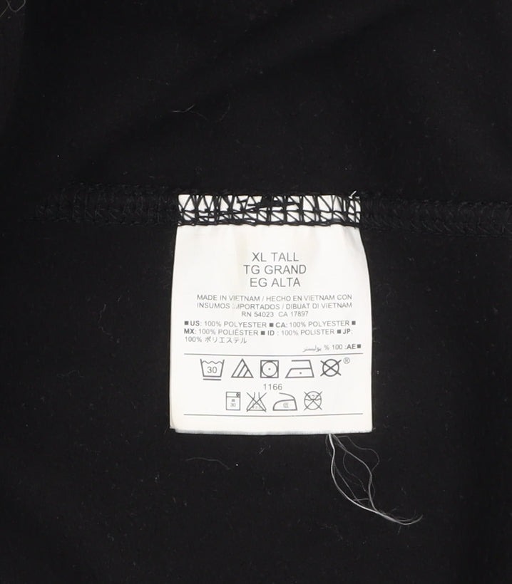 Old Navy Women's Black Fleece Zip Waistcoat XL Tall