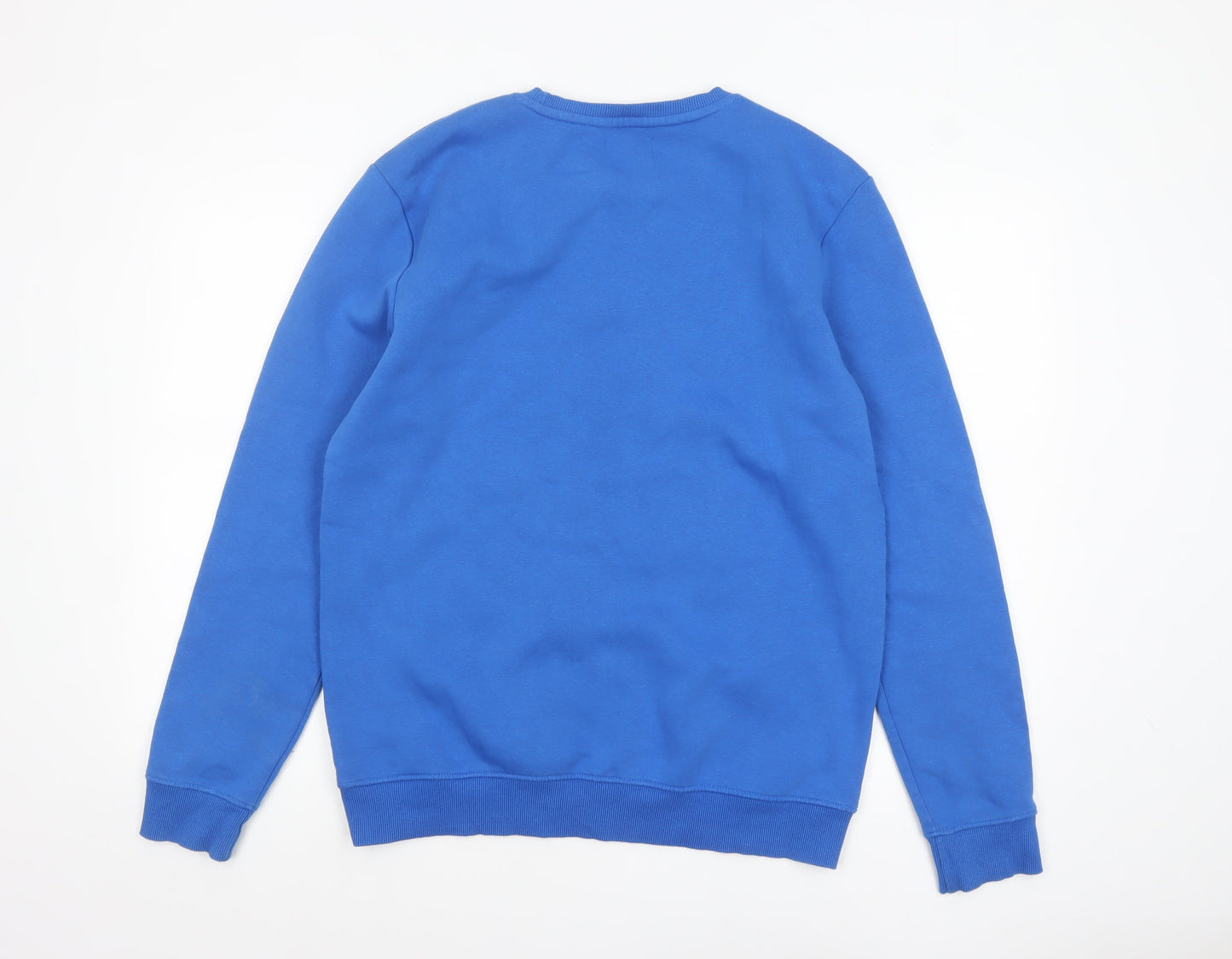 M&Co Men's Blue Christmas Graphic Pullover Sweatshirt Size M