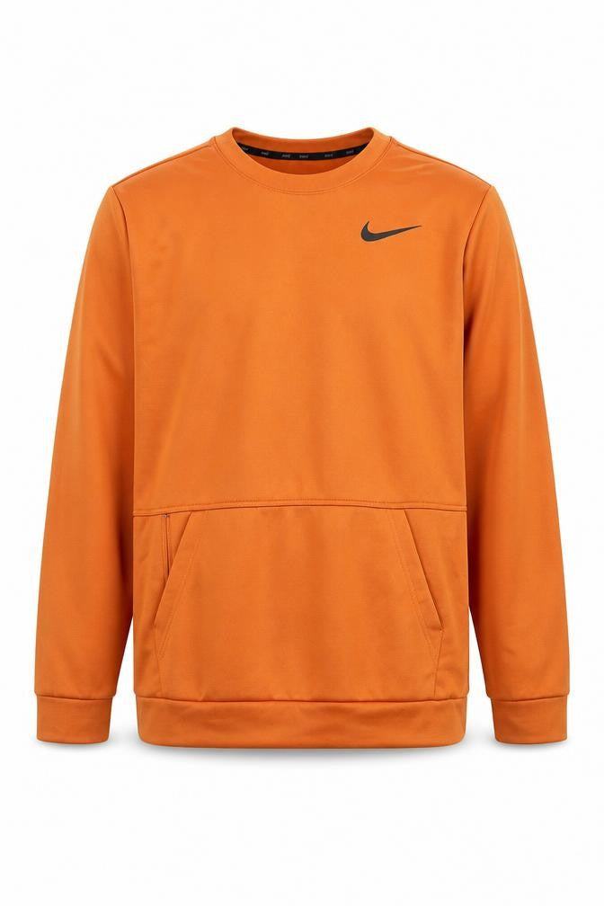 Nike Men's Orange Therma-Fit Pullover Sweatshirt Size L