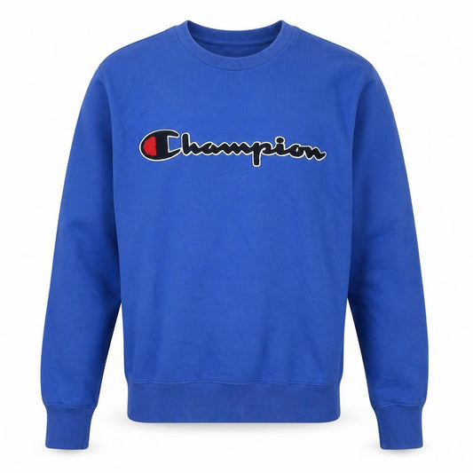 Champion Men's Blue XS Pullover Sweatshirt Crew Neck Logo