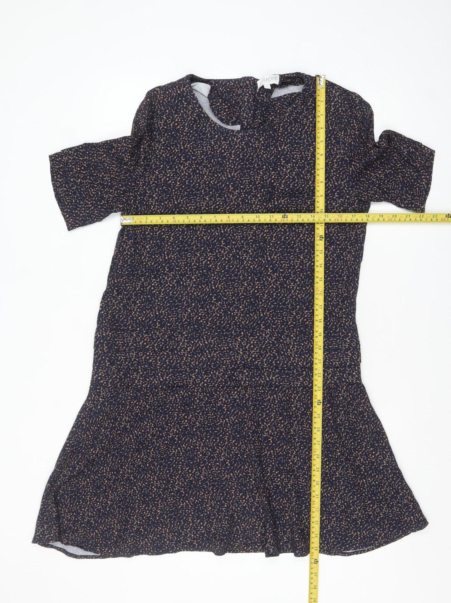 Apricot Women’s Blue Animal Print Fit & Flare Dress Size L