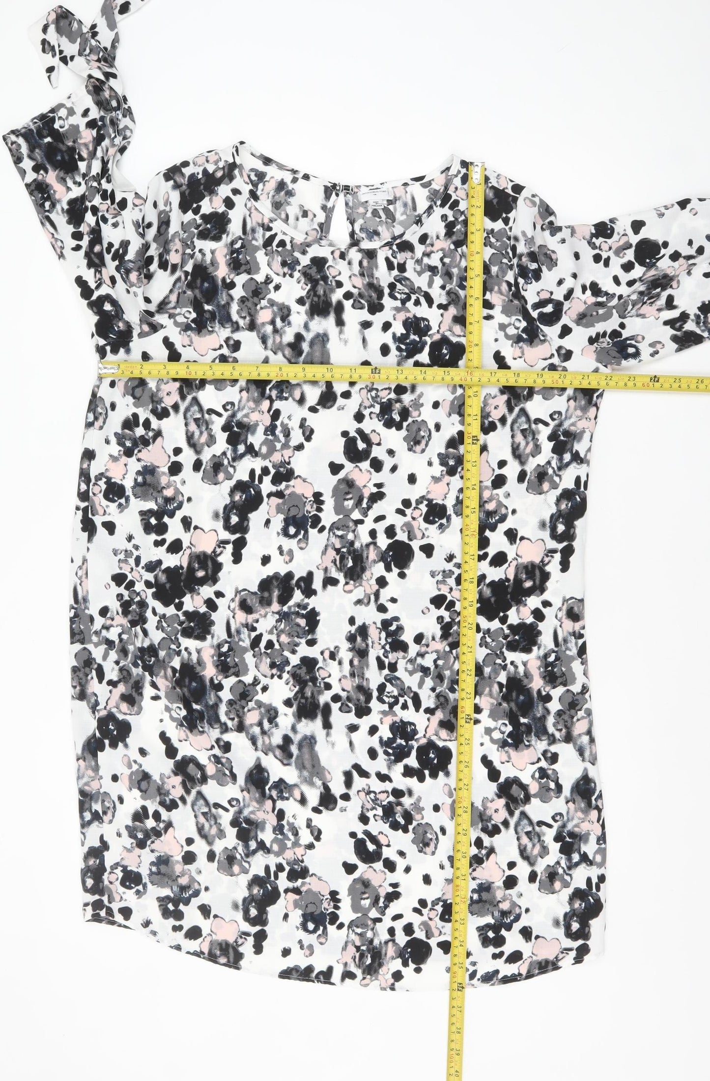 Jacqueline de Yong Women's Multicoloured Floral Shift Dress Size 12