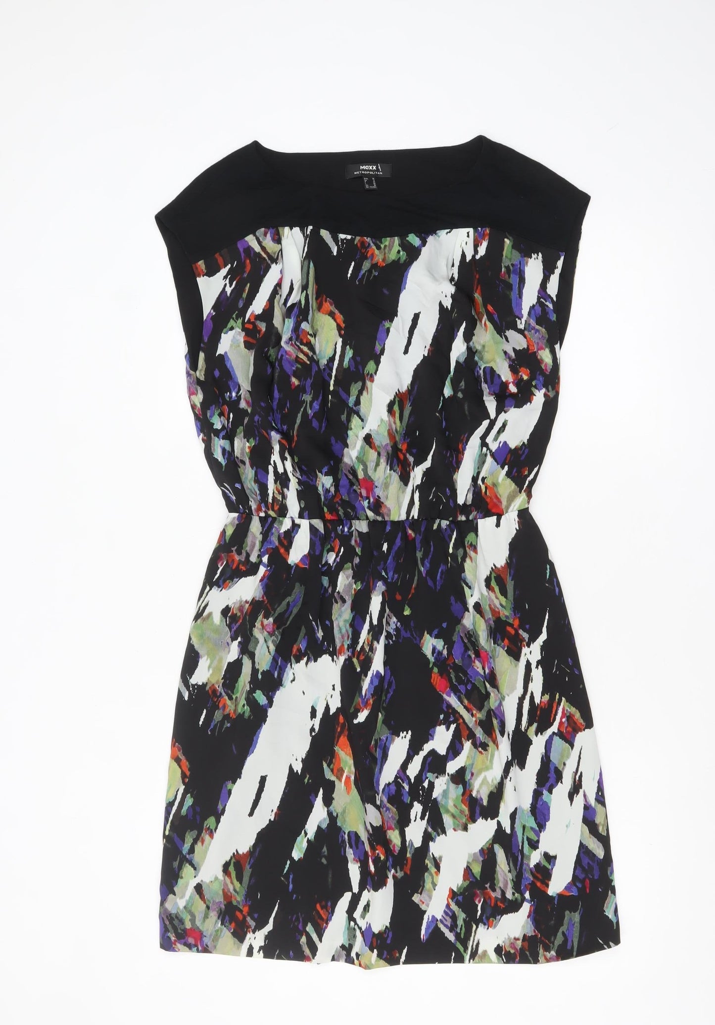 Mexx Women Multicoloured Size 12 Shift Dress Sleeveless Short