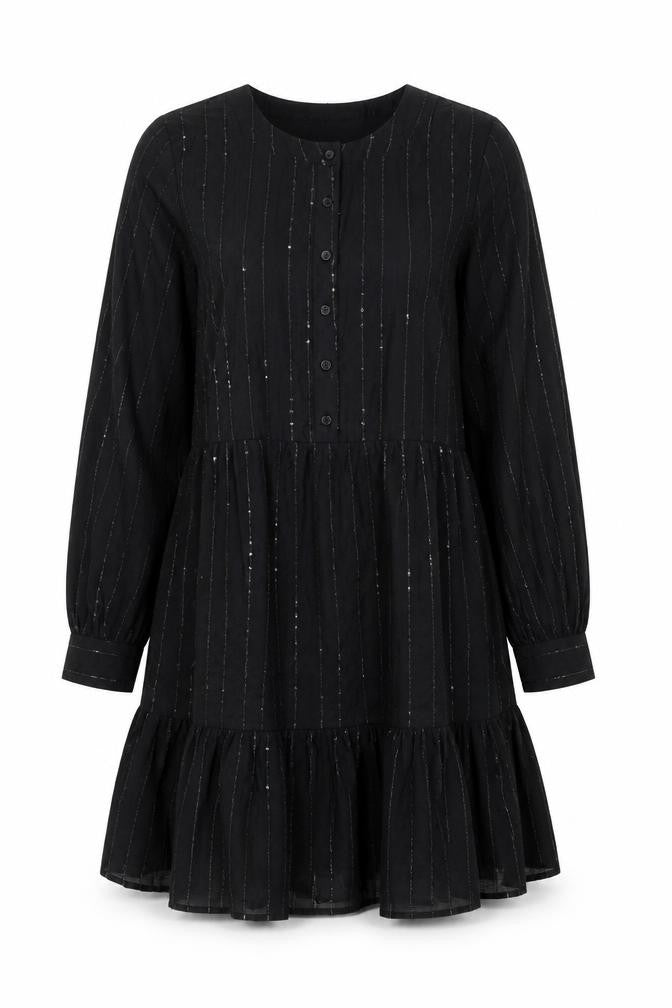 Marks and Spencer Women’s Black Long Sleeve Shift Dress Size 14