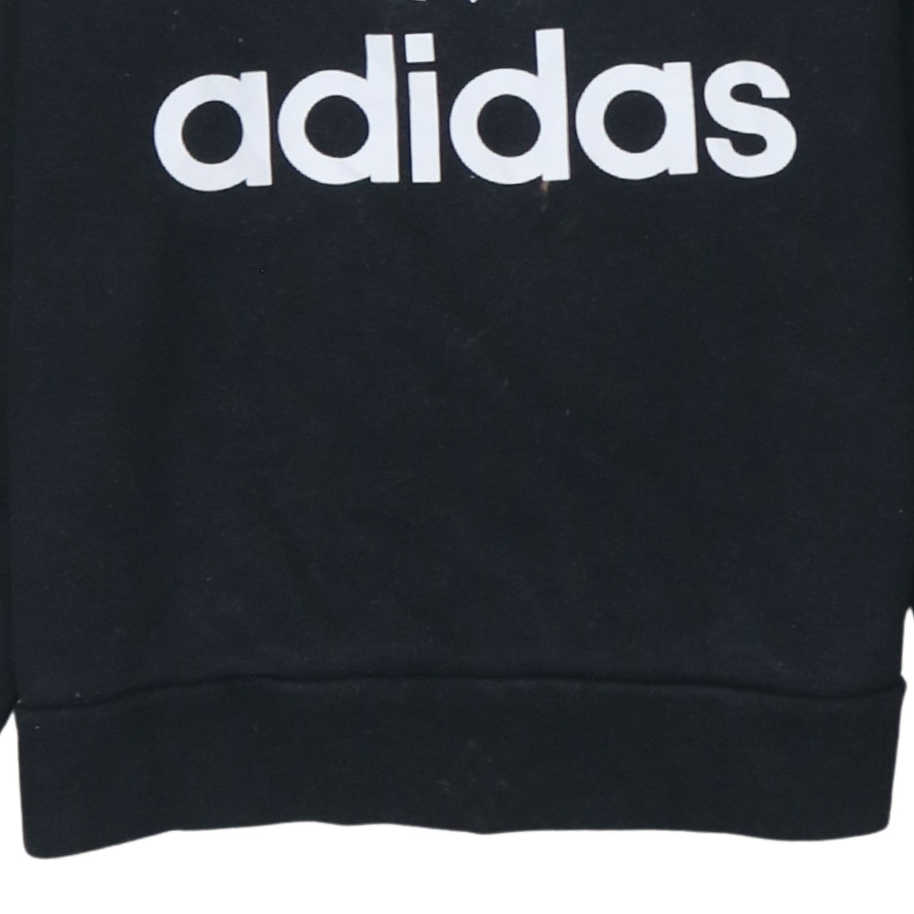 Adidas Boys Black 13-14 Years Pullover Sweatshirt with Trefoil Logo